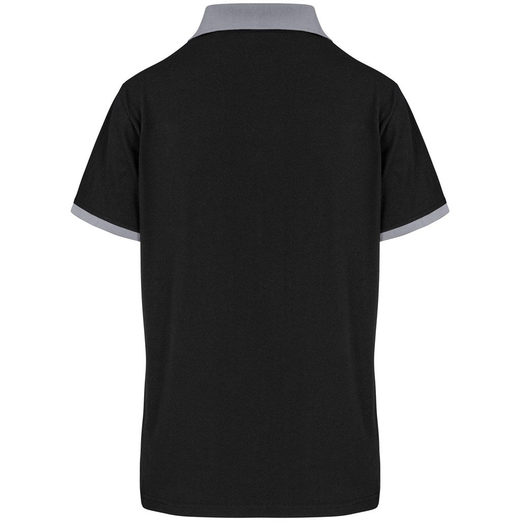 Ladies Caliber Golf Shirt - Black Grey