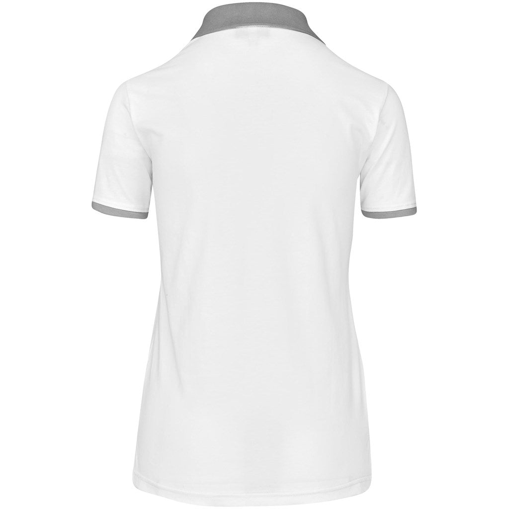 Ladies Caliber Golf Shirt - White