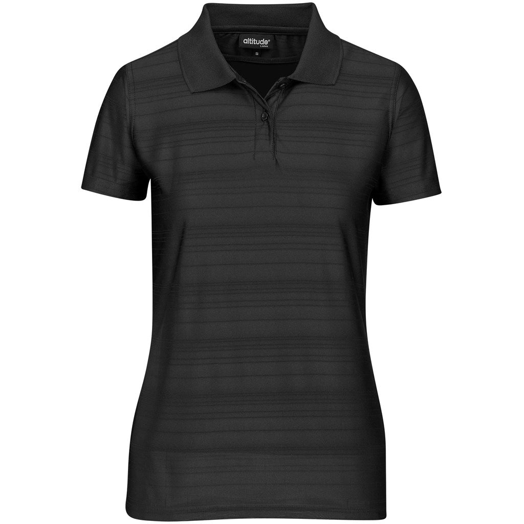Ladies Milan Golf Shirt - BLACK