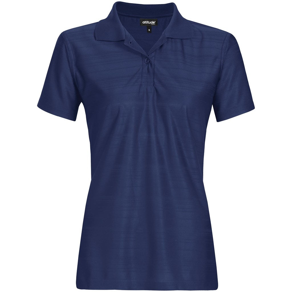 Ladies Milan Golf Shirt - NAVY