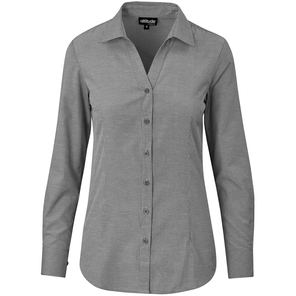 Ladies Long Sleeve Northampton Shirt - BLACK