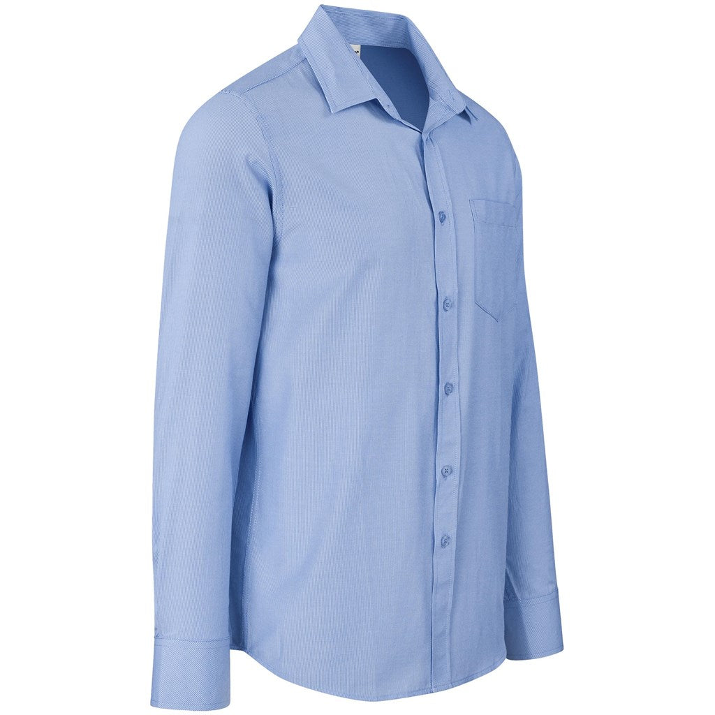 Mens Long Sleeve Northampton Shirt - Sky Blue