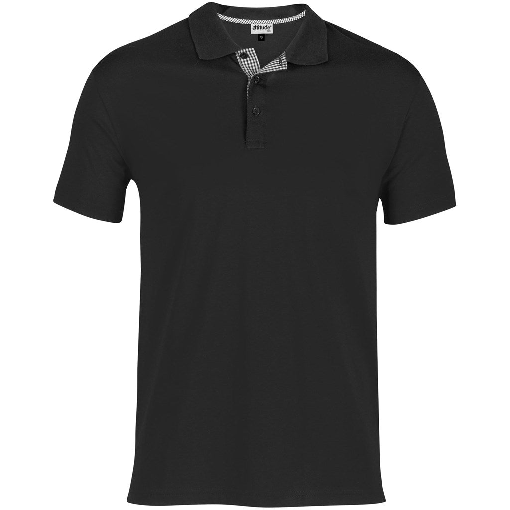 Mens New York Golf Shirt - BLACK