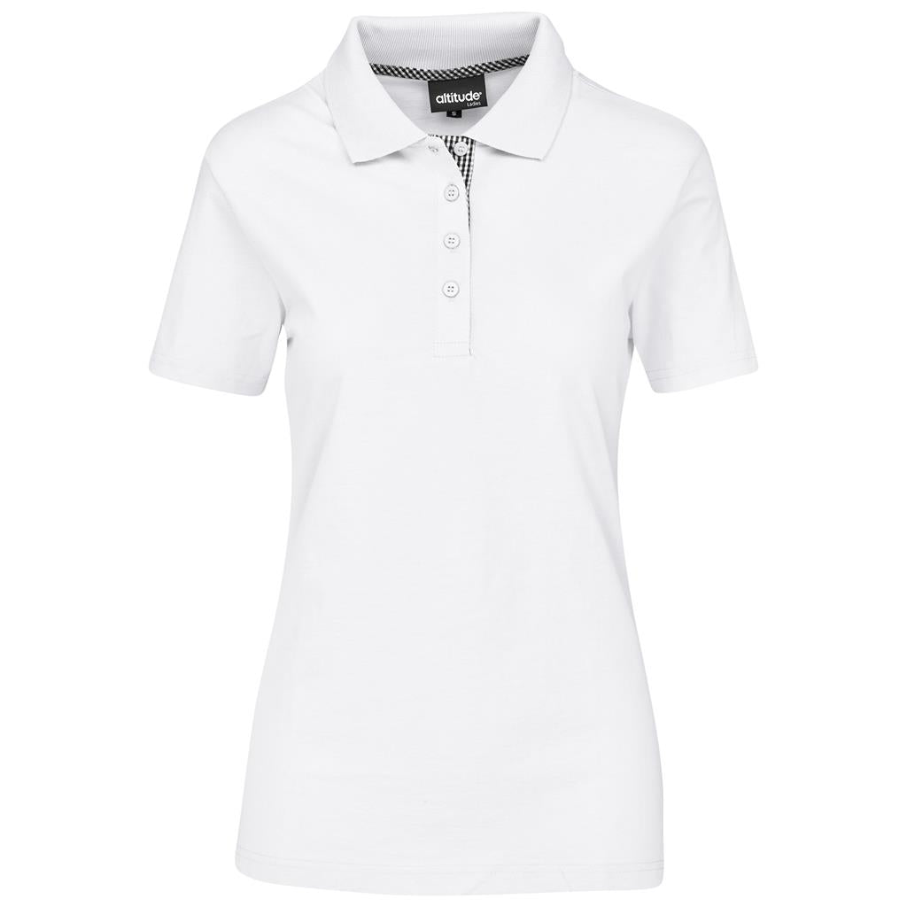 Ladies New York Golf Shirt - WHITE