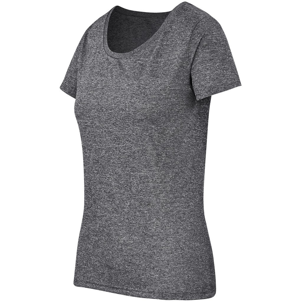 Ladies Oregon Melange T-Shirt - Charcoal