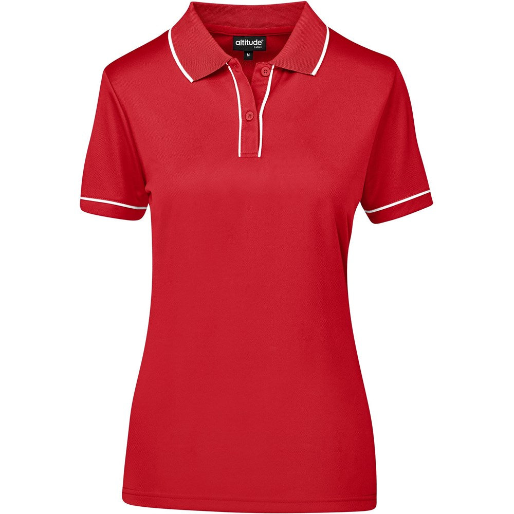 Ladies Osaka Golf Shirt - RED
