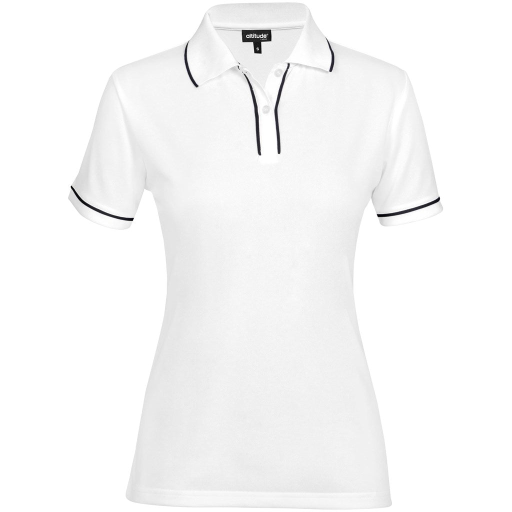 Ladies Osaka Golf Shirt - WHITE