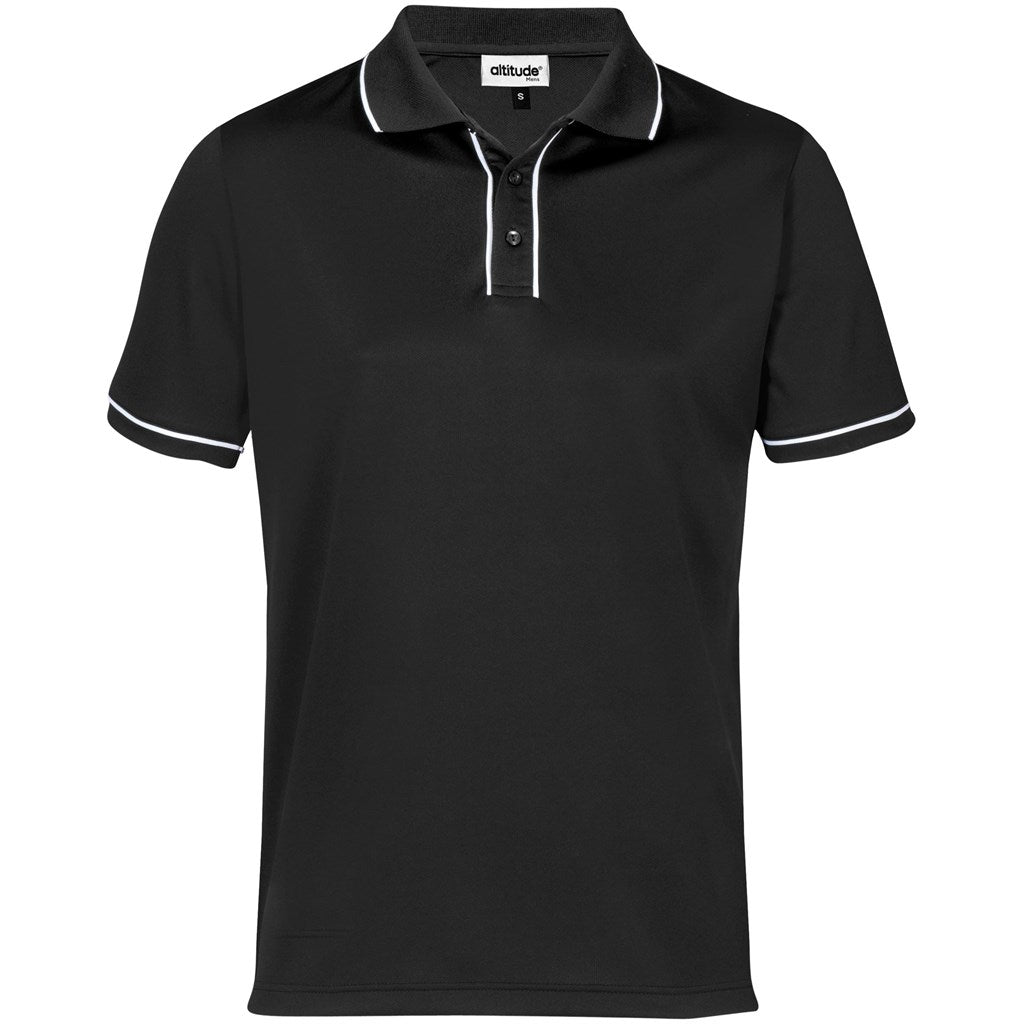 Mens Osaka Golf Shirt - BLACK
