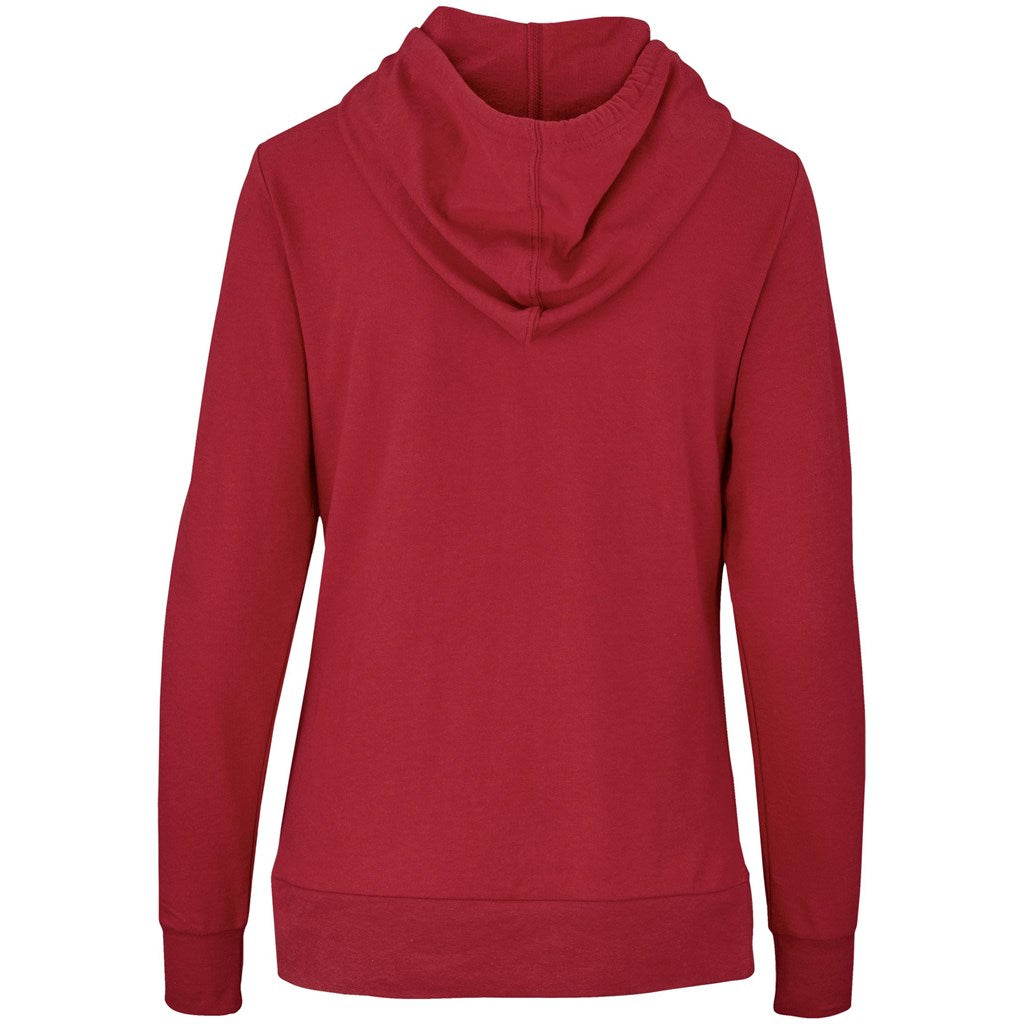 Ladies Physical Hooded Sweater - Red