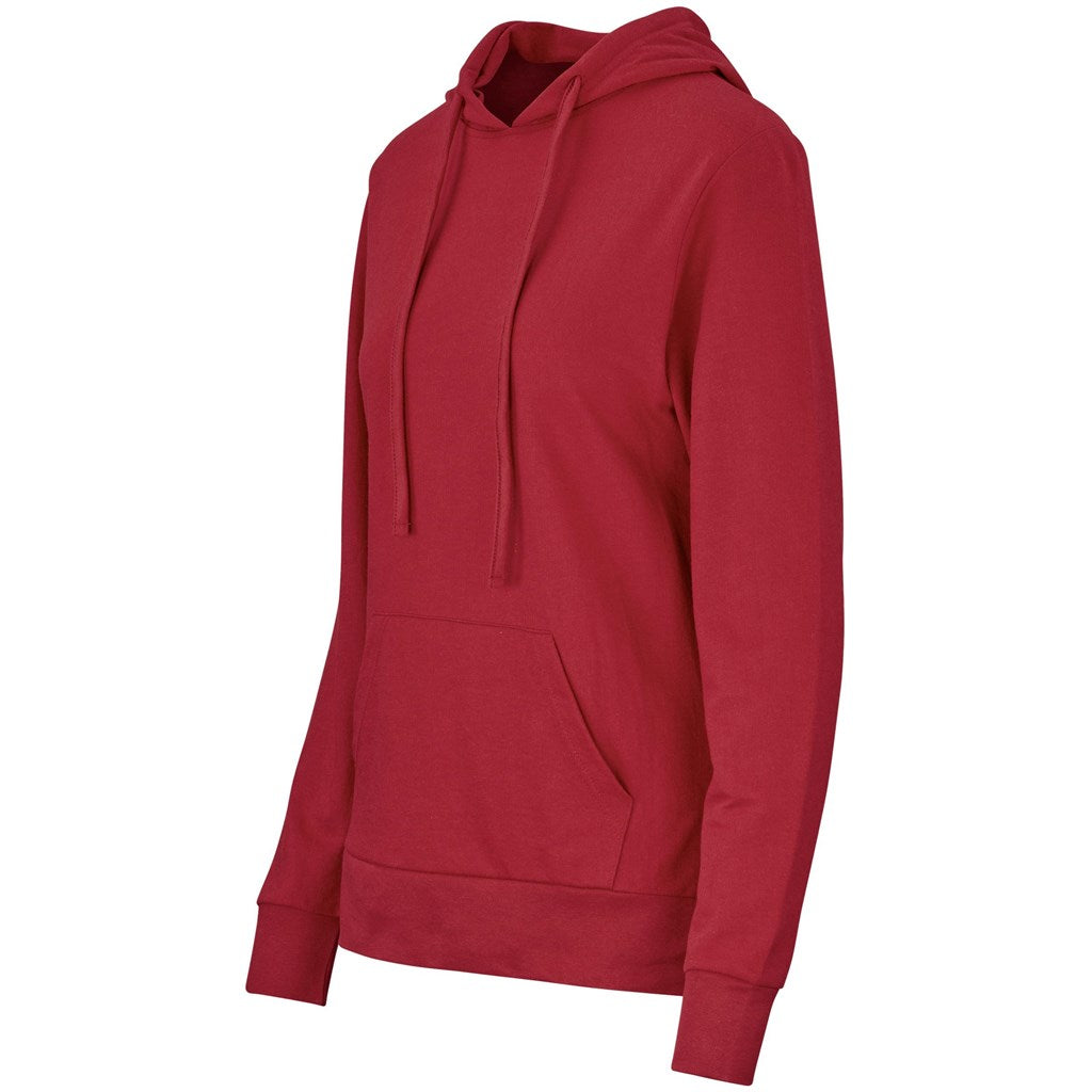 Ladies Physical Hooded Sweater - Red
