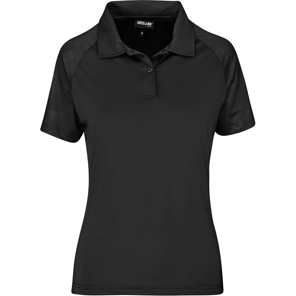 Ladies Santorini Golf Shirt - BLACK
