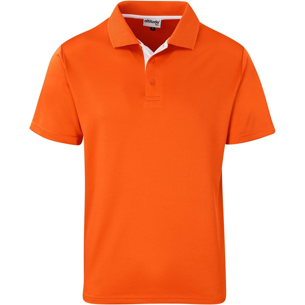 Kids Tournament Golf Shirt - ORANGE