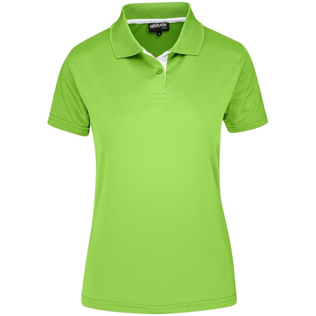 Ladies Tournament Golf Shirt - LIME