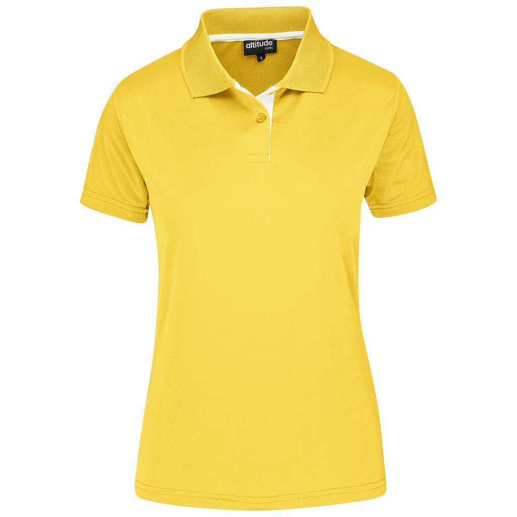 Ladies Tournament Golf Shirt - YELLOW