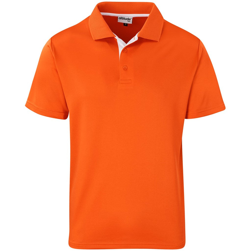 Mens Tournament Golf Shirt - ORANGE