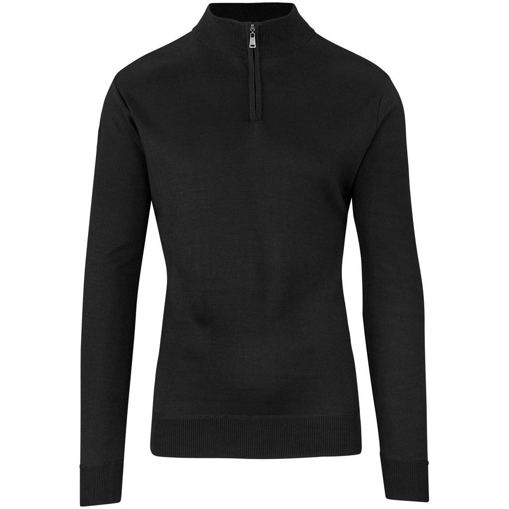 Mens 1/4 Zip Waverley Jersey - BLACK