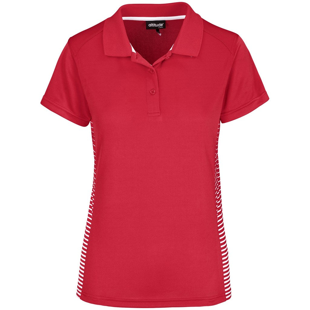 Ladies Zeus Golf Shirt - RED