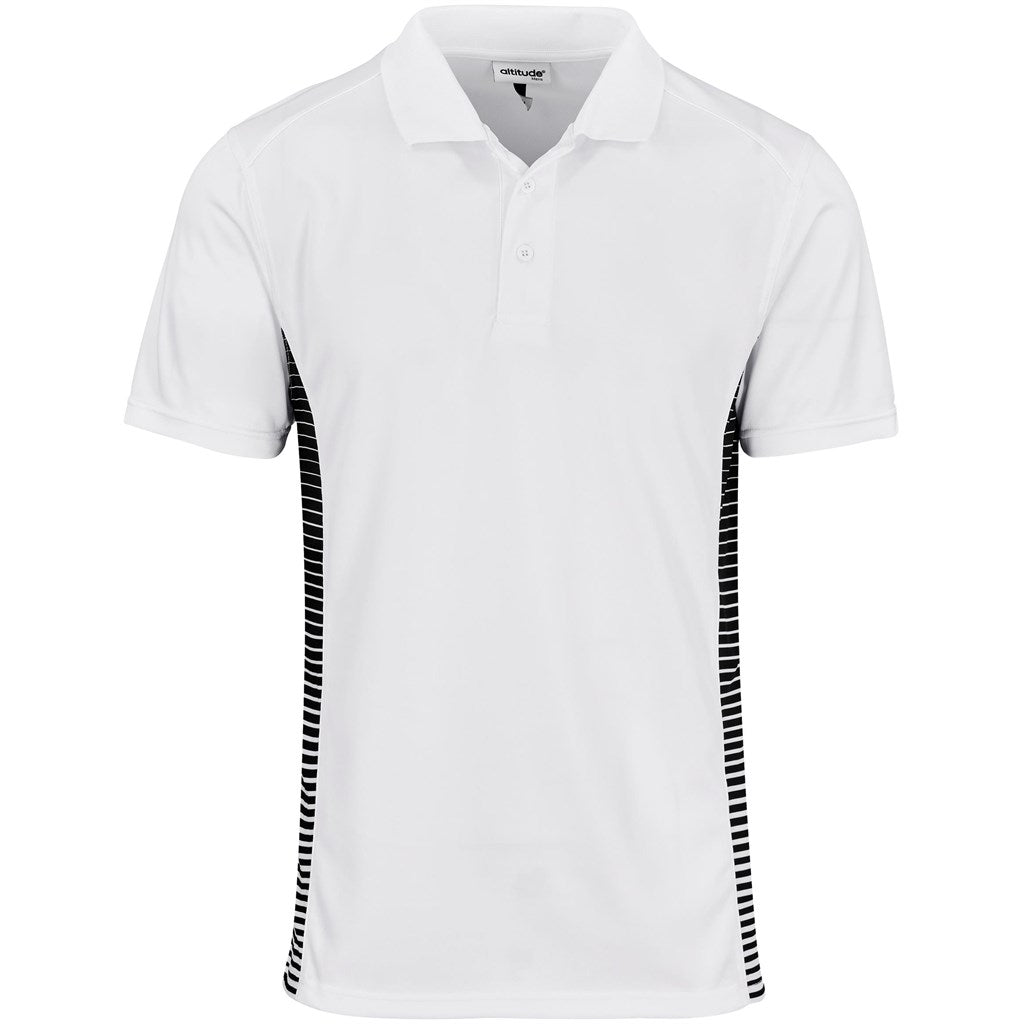 Mens Zeus Golf Shirt - WHITE