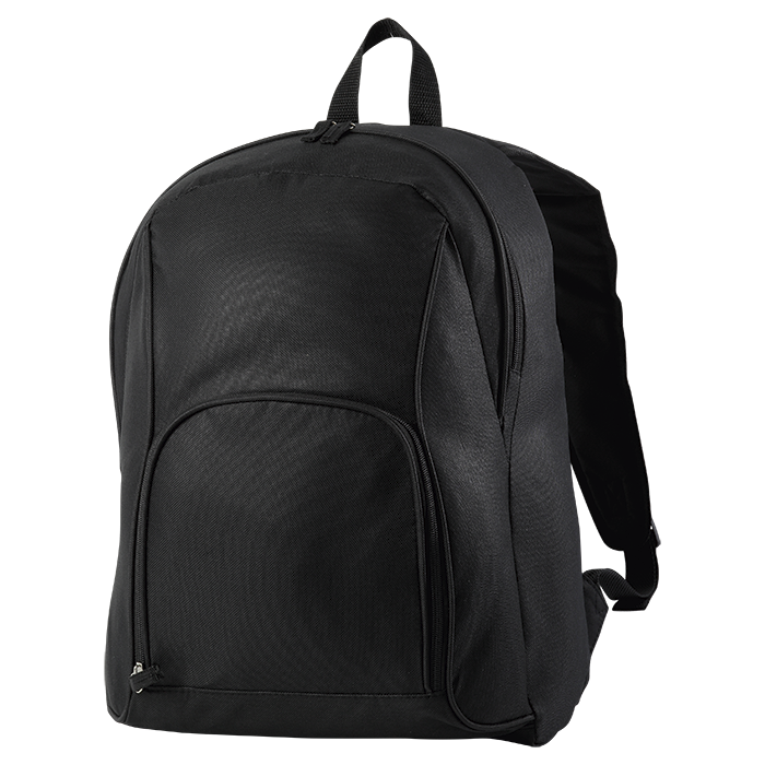 Puffed Front Pocket Backpack - Black