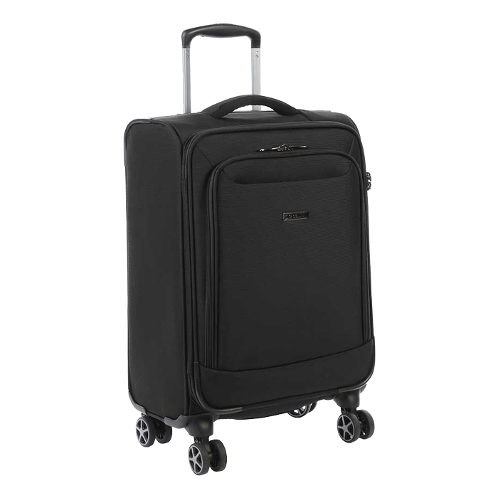 Cellini Optima 4 Wheel carry on Trolley with TSA Lock - Black