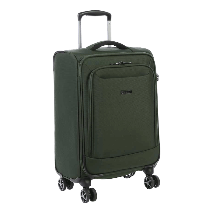 Cellini Optima 4 Wheel carry on Trolley with TSA Lock - Green