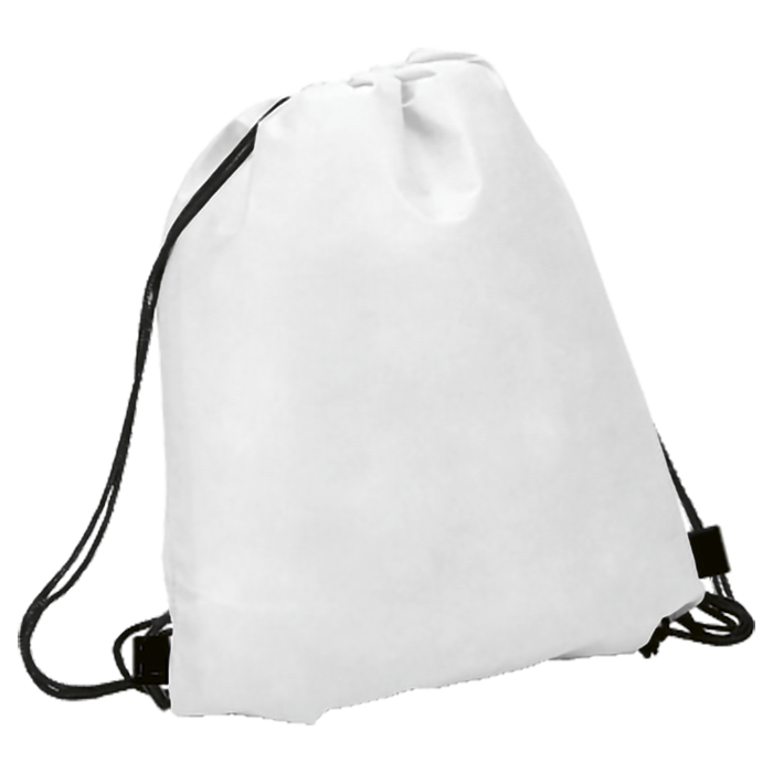 Drawstring Bag Non-Woven - White