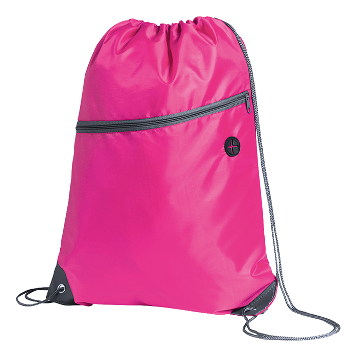 Blades Drawstring Bag - Fuchsia