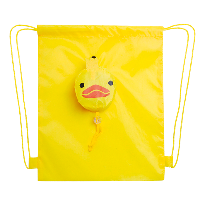 Kissa Foldable Drawstring Bag - Yellow