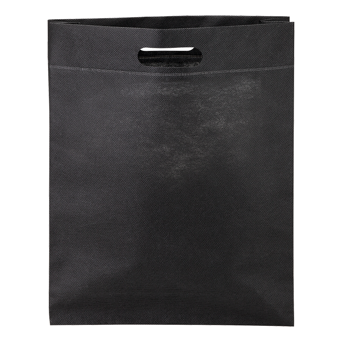 Non Woven Shopper with Bottom Gusset - Black
