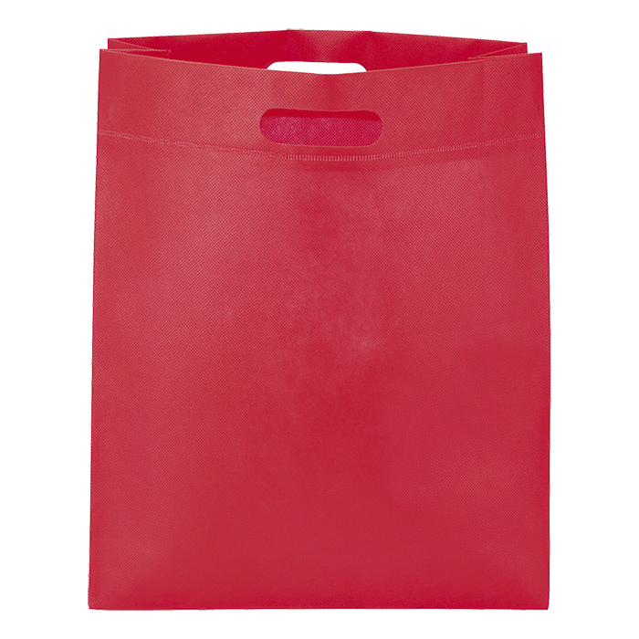 Non Woven Shopper with Bottom Gusset - Red