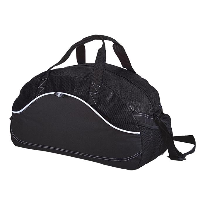 Dual Material Duffel Bag 600D Non-Woven - Black