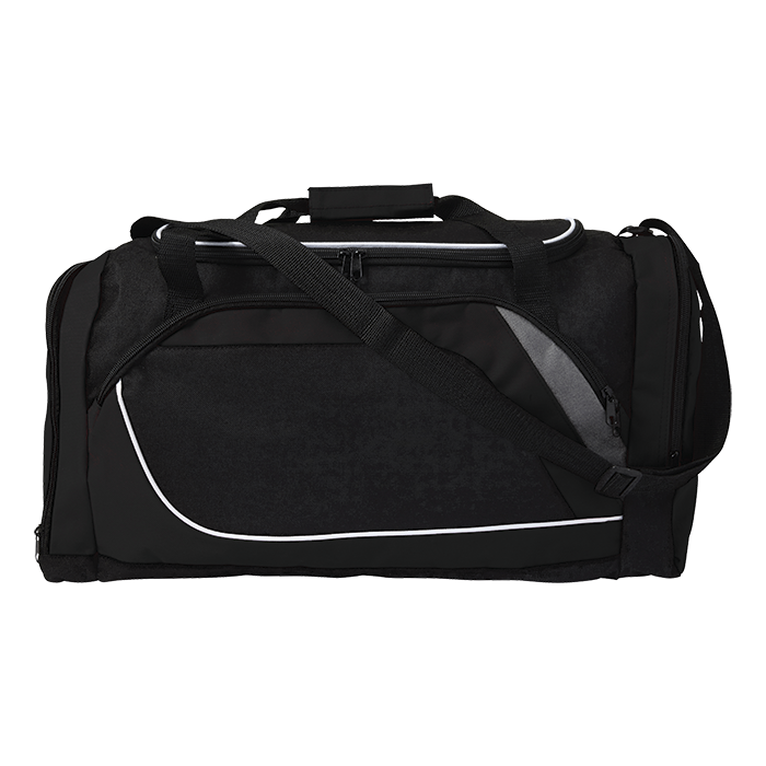 Sports Bag with Shoe Compartment - Black