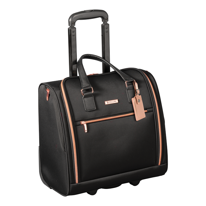 Cellini Allure Medium 4 Wheel Trolley with TSA Lock - Black