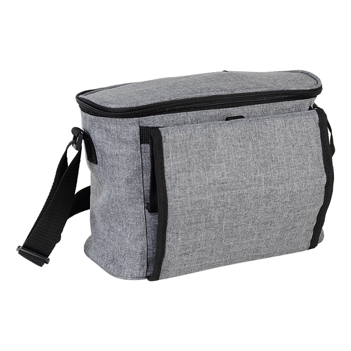 Cooler with Folding Cup Holders - Grey Melange