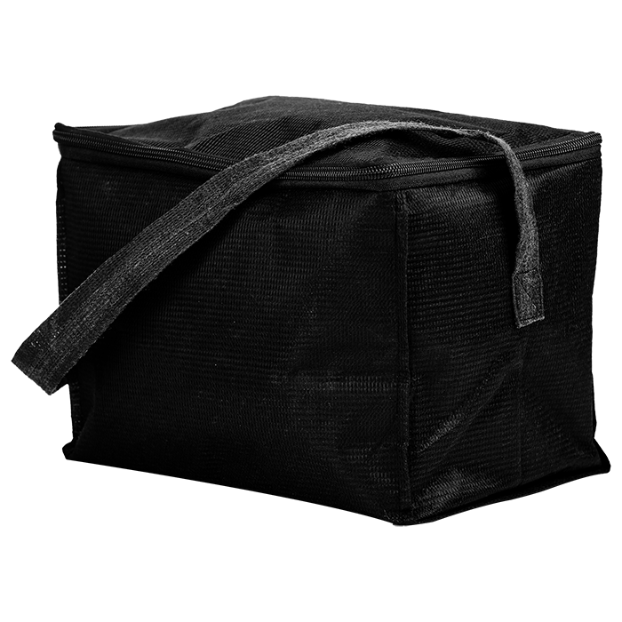 Sublimated 6 Can Cooler Bag - Black