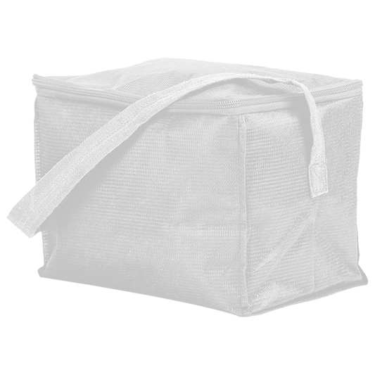 Sublimated 6 Can Cooler Bag - White