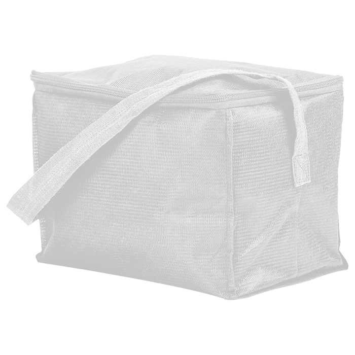 Sublimated 6 Can Cooler Bag - White