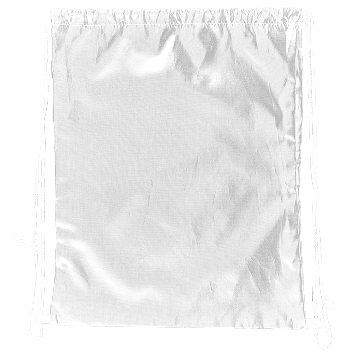 Sublimated Drawstring Bag - White