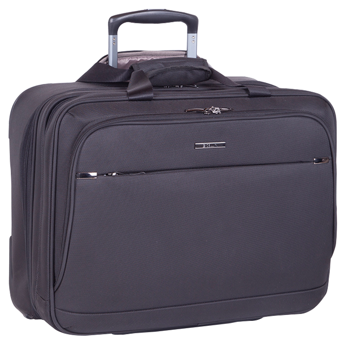 Cellini Smart 17 Inch Large Trolley Business Case - Black