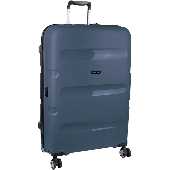 Cellini Cruze Large 4-Wheel Trolley - Navy Blue