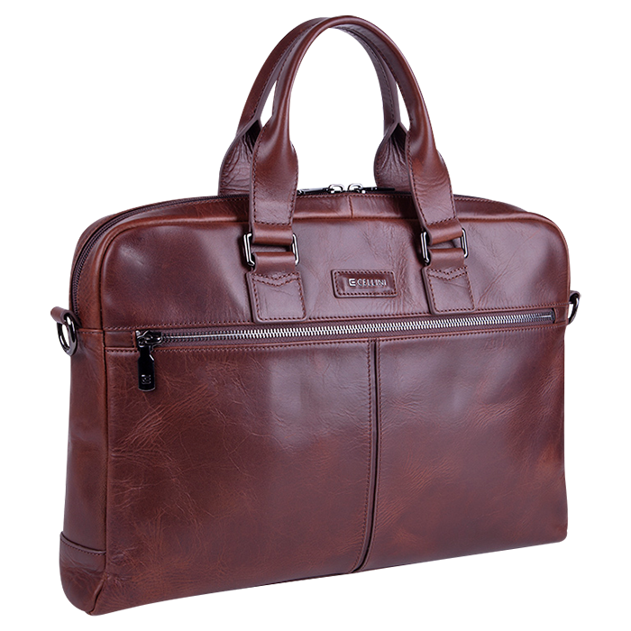 Cellini Infinity Document Case With Scanstop - Brown