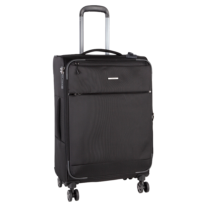 Cellini Smartcase Medium 4 Wheel Trolley Case - Black
