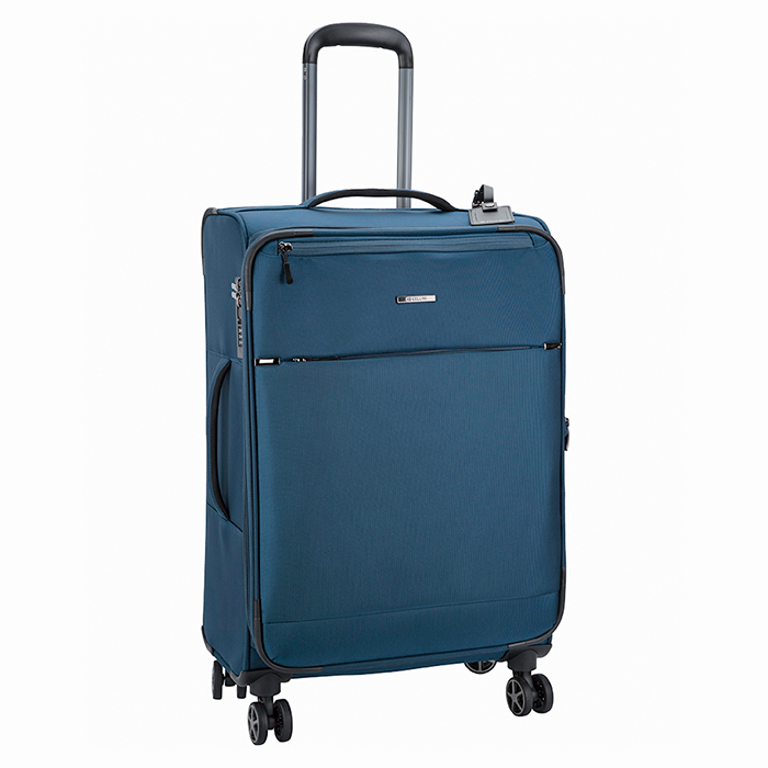 Cellini Smartcase Medium 4 Wheel Trolley Case - Midnight Blue
