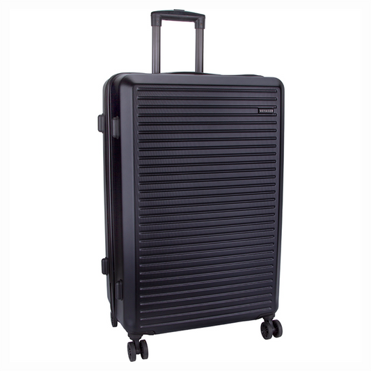 Voyager Mahe Large 4 Wheel Trolley Case - Black