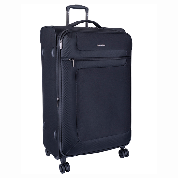 Voyager Istria Large 4 Wheel Trolley Case - Black