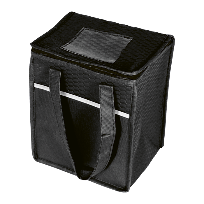 9 Can Wave Design Cooler - Black