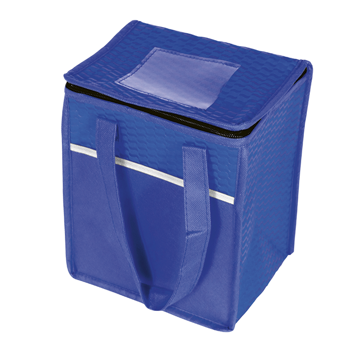 9 Can Wave Design Cooler - Blue