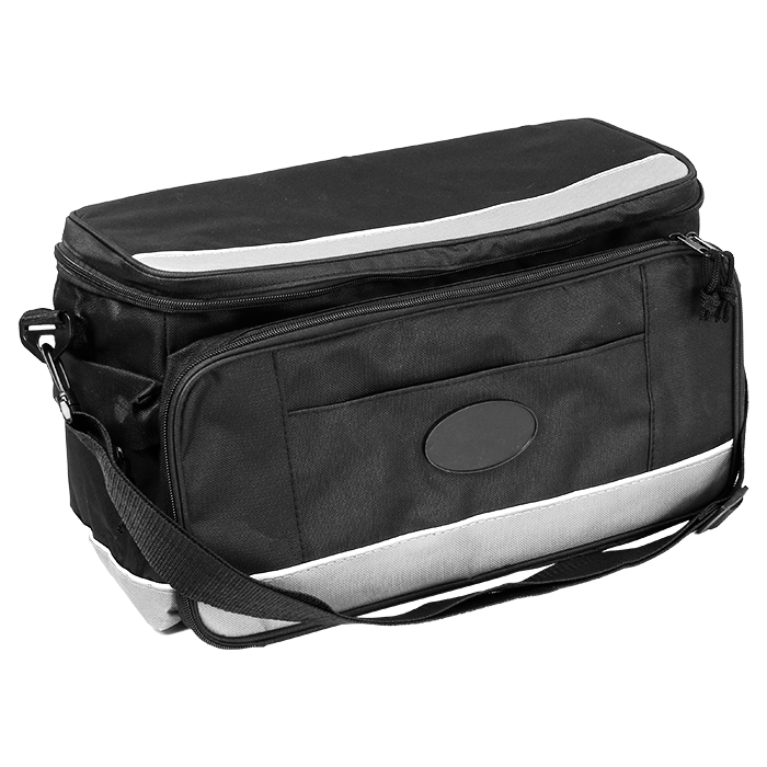 Cooler Bag With Front Compartment - Black
