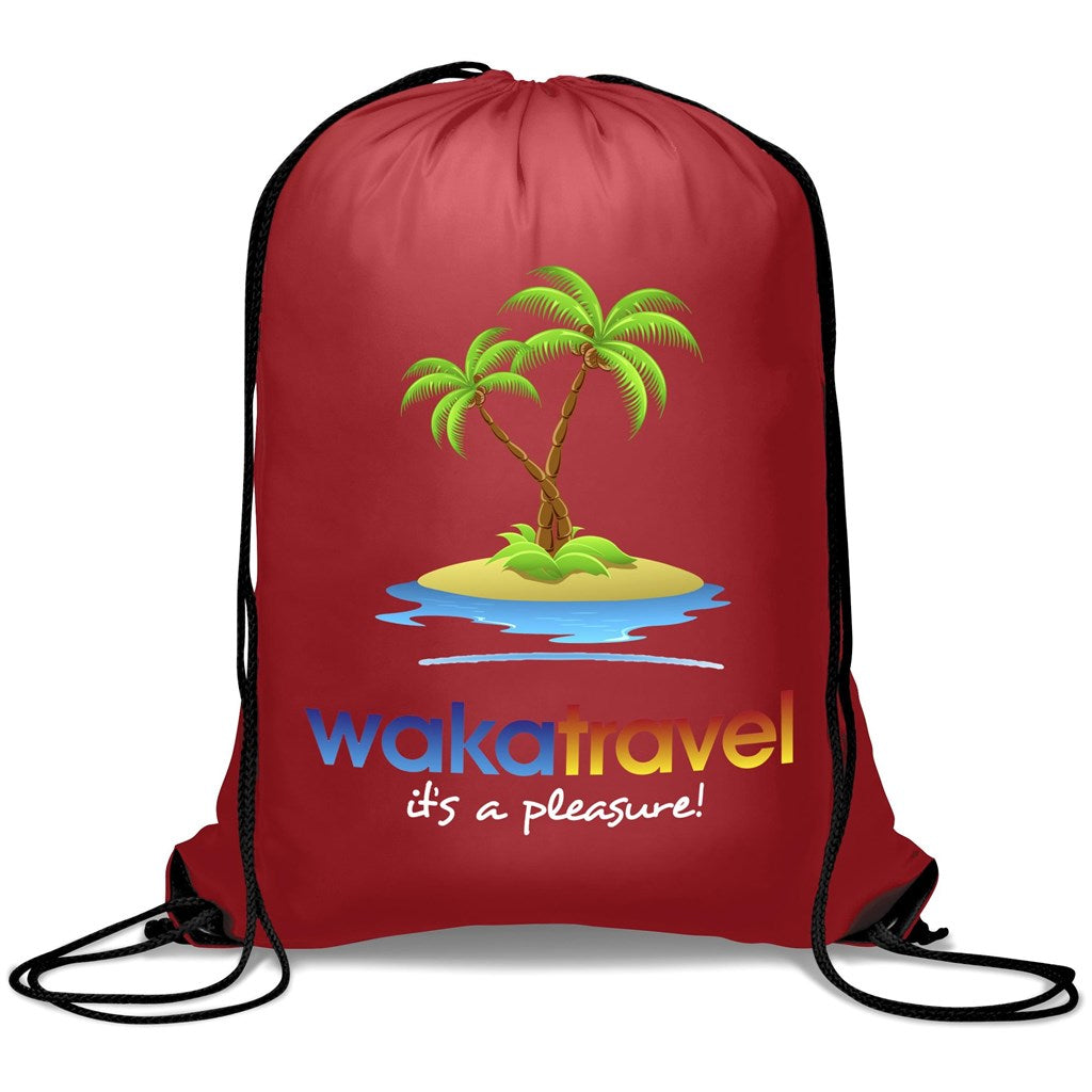 Symphony 210D Drawstring Bag - RED
