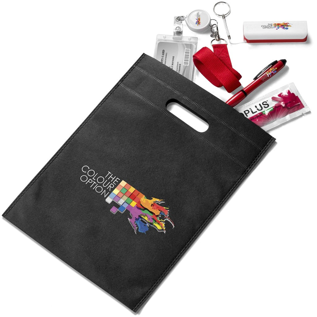 Bounce Non-Woven Gift Bag - BLACK